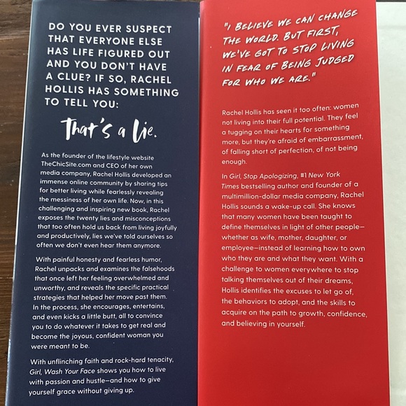 Rachel Hollis books; Girl Wash your Face & Girl Stop Apologizing LIKE NEW - Picture 8 of 8